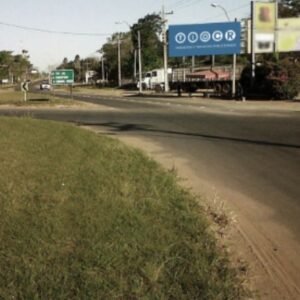 Cartel - cruce Ruta PY03 y PY08