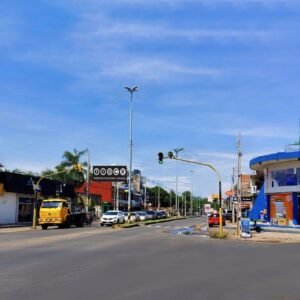 Cartel- Acceso al centro Gral. Aquino