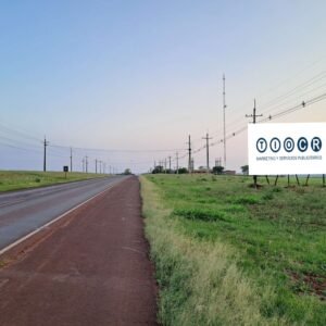 Cartel -  Cruce Naranjal Acceso Doble Faz