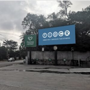 Cartel - Acceso al centro comercial