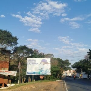 Cartel - Ruta PY02 - Cuartel de Bomberos