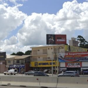 Cartel -  rotonda ruta py 02 km 176